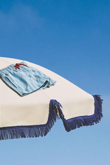 KIDS' STRIPED SWIMMING TRUNKS - Blue by Zara