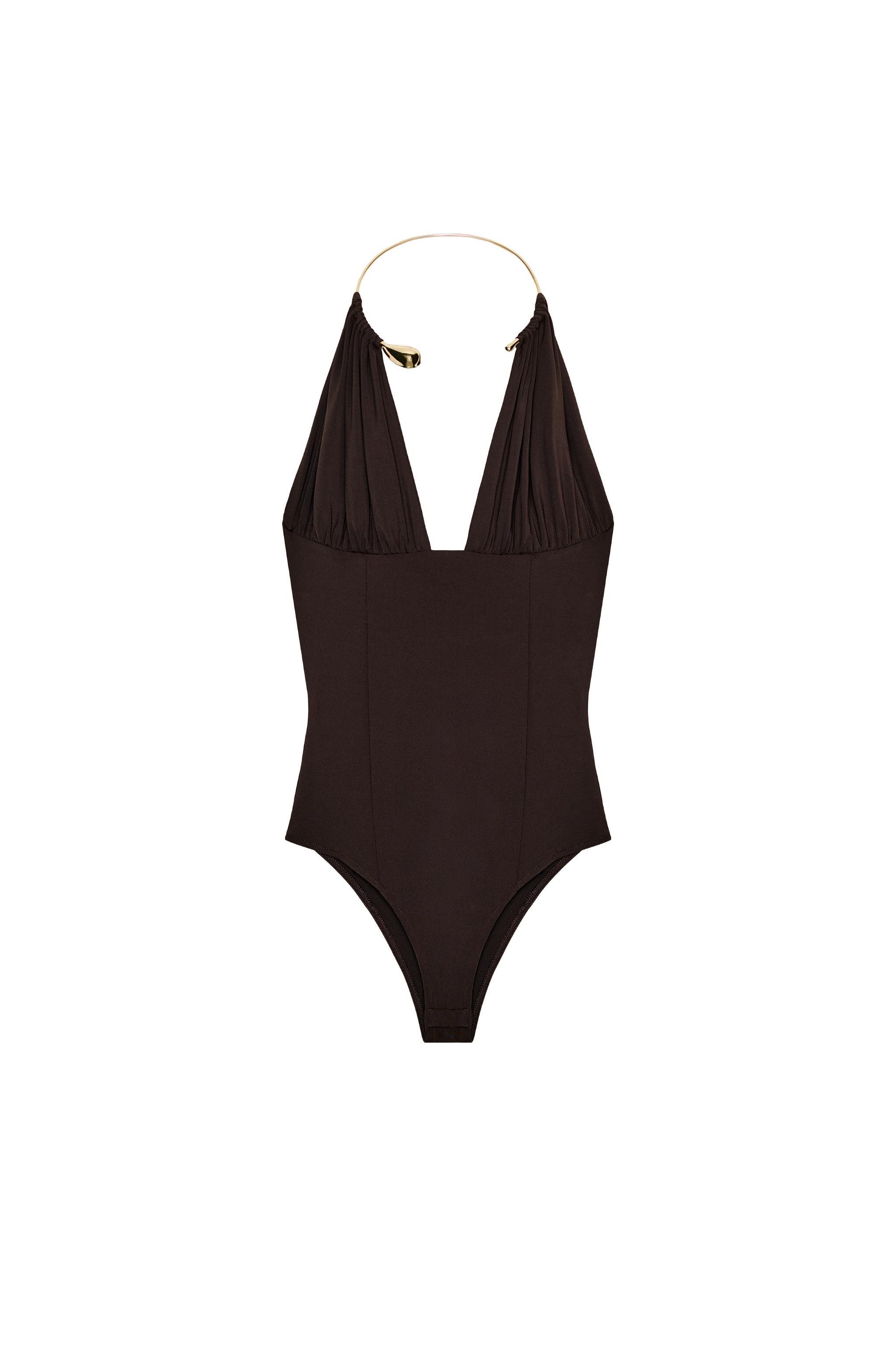 POLYAMIDE CHOKER BODYSUIT