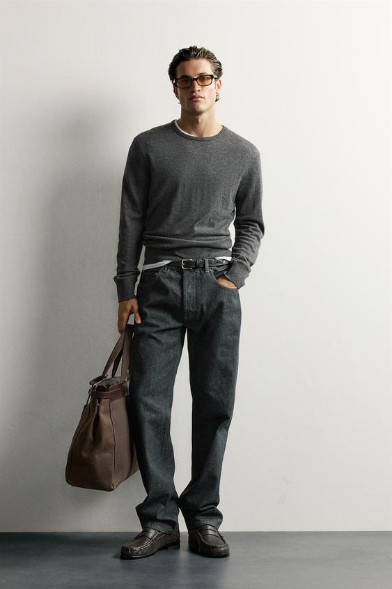 LEICHTER PULLOVER AUS 100 % WOLLE - Dunkelgrau von Zara - Bild 0