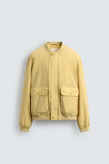 سترة بومبر دقيقة بقصة عادية - فانيليا by Zara