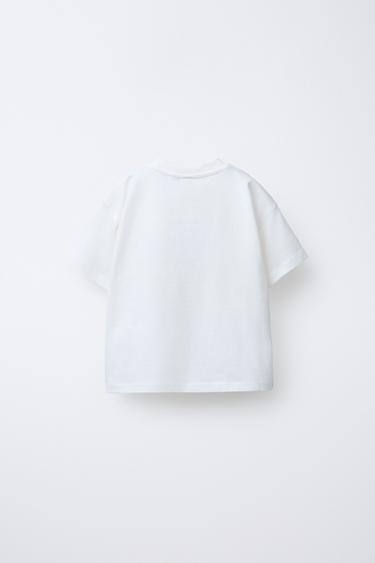 ANIMAL PRINT T-SHIRT - Ecru by Zara - Image 1
