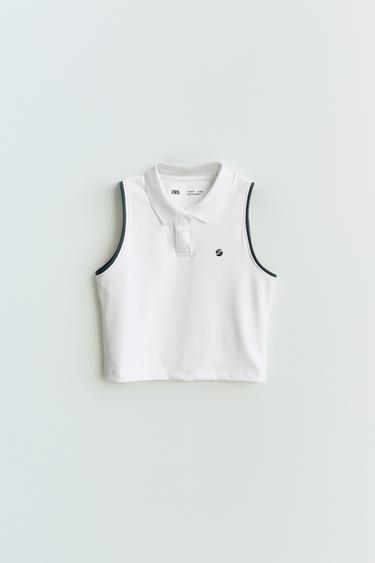 POLO SHIRT WITH CONTRASTING PIPING - White by Zara