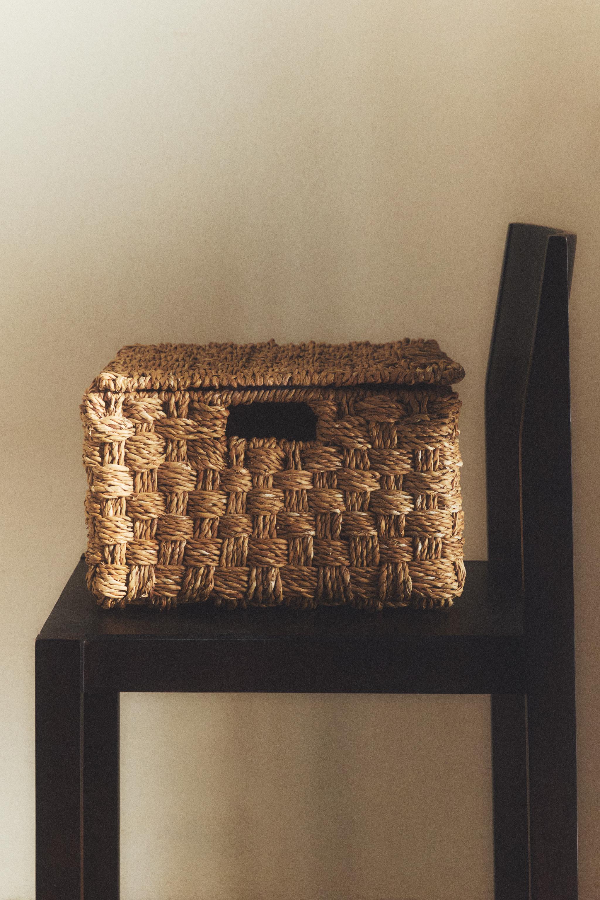 ☘️送料込⭐️新品同様⭐️ZARA ザラ⭐️大型フタ付きラウンドバスケット⭐️北欧 ラウンドバスケット | Zara Home 日本/Japan