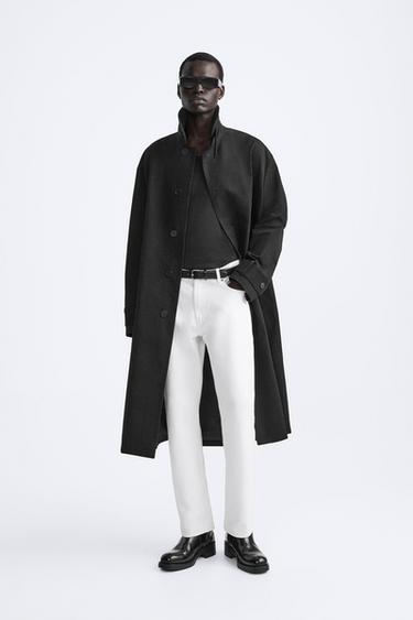 ДЛИННЫЙ ТРЕНЧ ИЗ ХЛОПКА — ЧЕРНЫЙ от Zara — изображение 0