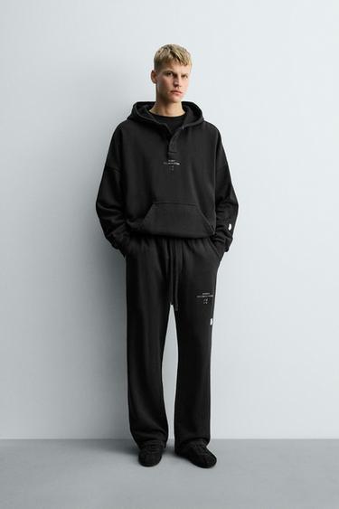 JOGGINGBUKSER MED BREDE BEN X SR_A - Sort fra Zara
