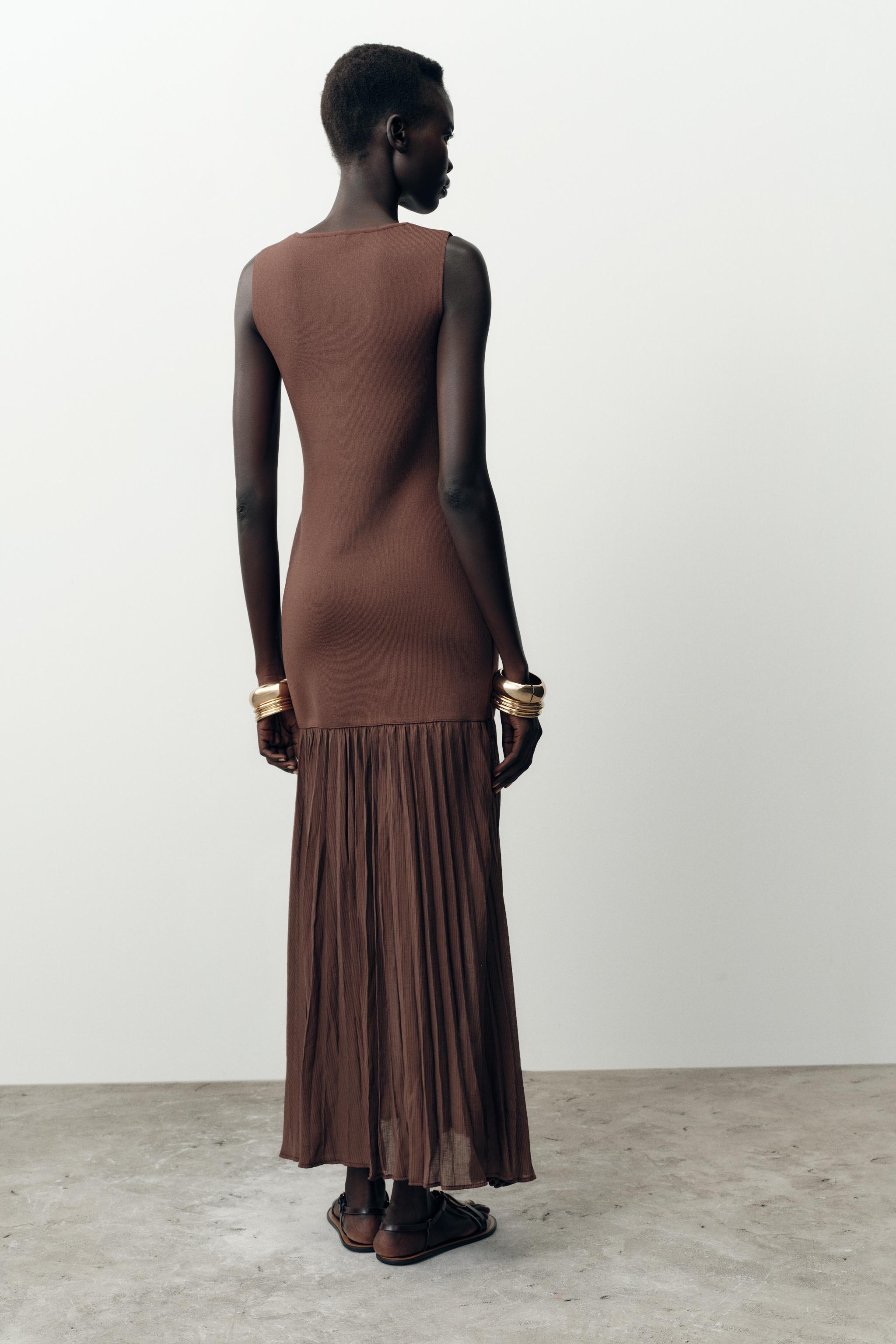COMBINATION KNIT DRESS