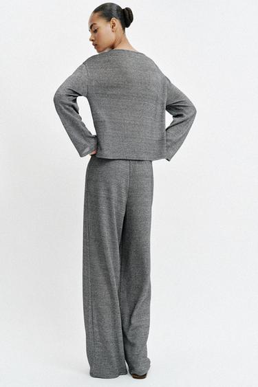 RUSTIC T-SHIRT WITH CREW NECK - Grey marl by Zara - Image 4