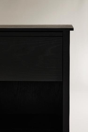 OAK BEDSIDE TABLE - Black by Zara - Image 4