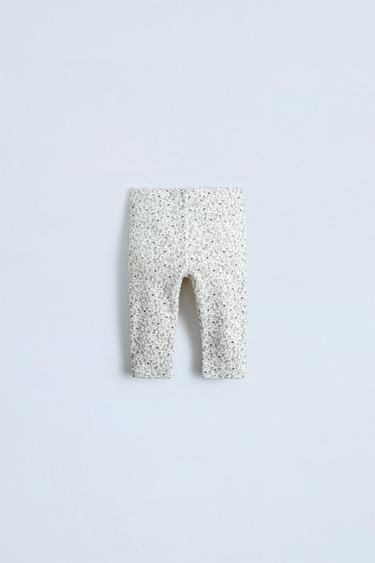 LITTLE ANIMALS LEGGINGS - Ecru by Zara - Image 0