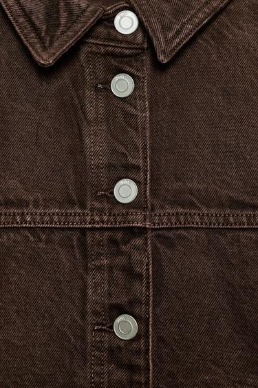 BLOUSON Z1975 EN DENIM - Marron de Zara - Image 6