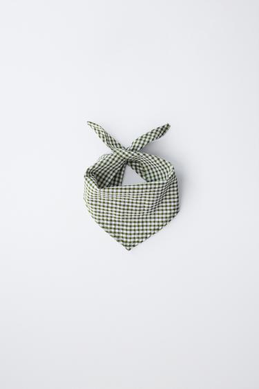 בנדנה משבצות וישי - ירוק / נוד של Zara