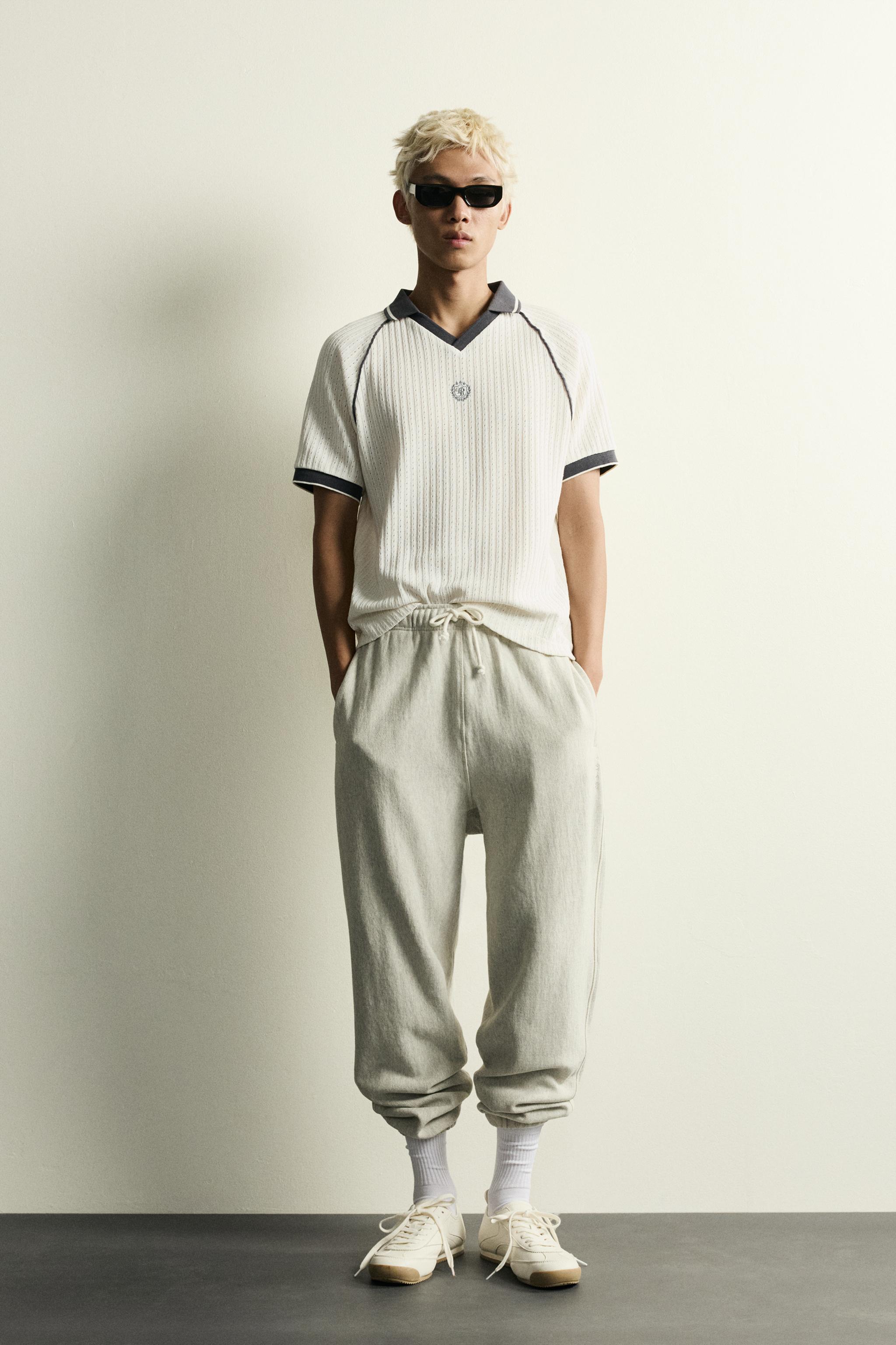 RETRO SOCCER JACQUARD CONTRAST POLO