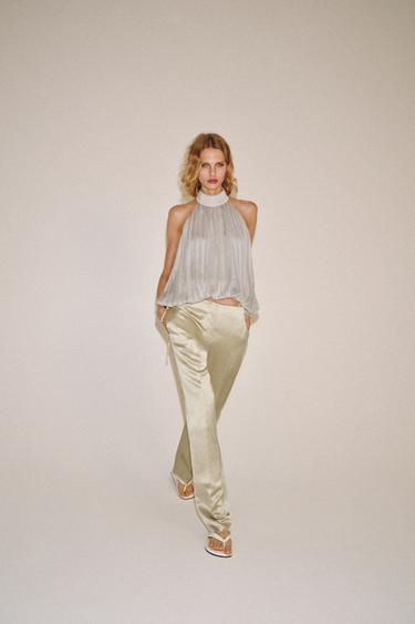 PANTALON DROIT EN LIN ZW COLLECTION - Pierre de Zara - Image 4
