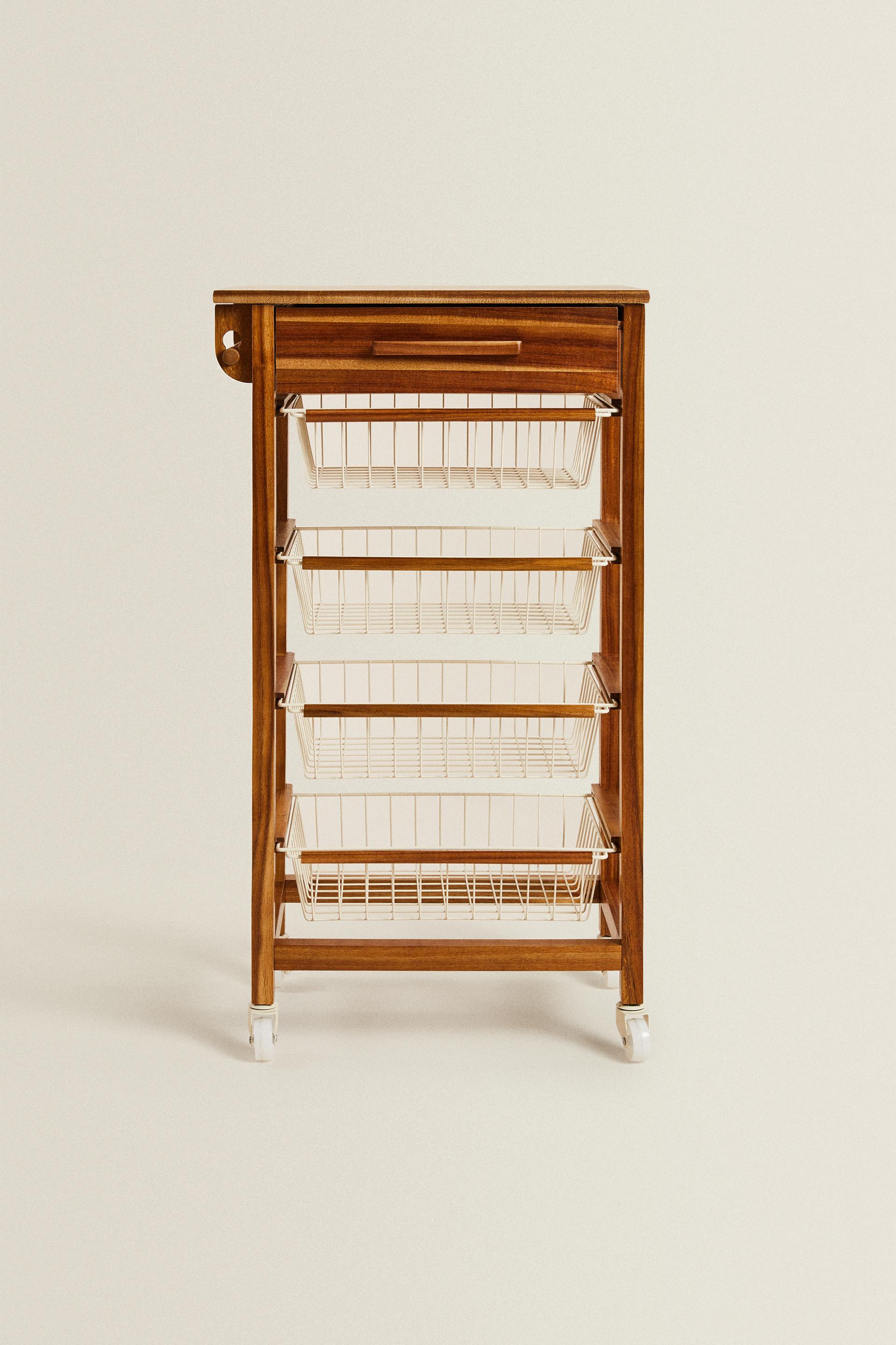 Wood & Metal Storage Furniture with Wheels | Stylish & Mobile