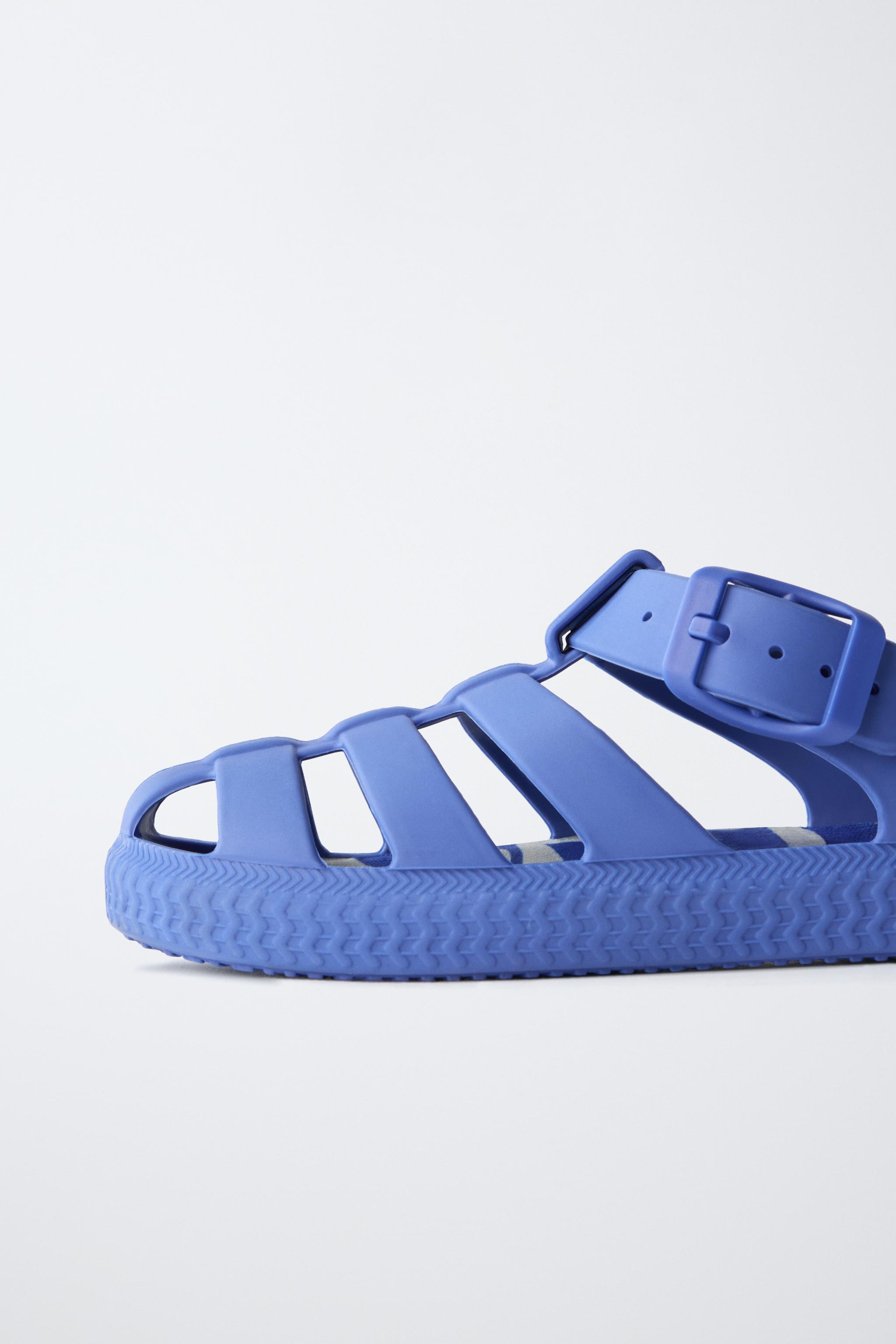 Детские сандалии Zara RUBBERIZED FISHERMAN SANDALS — фото 7
