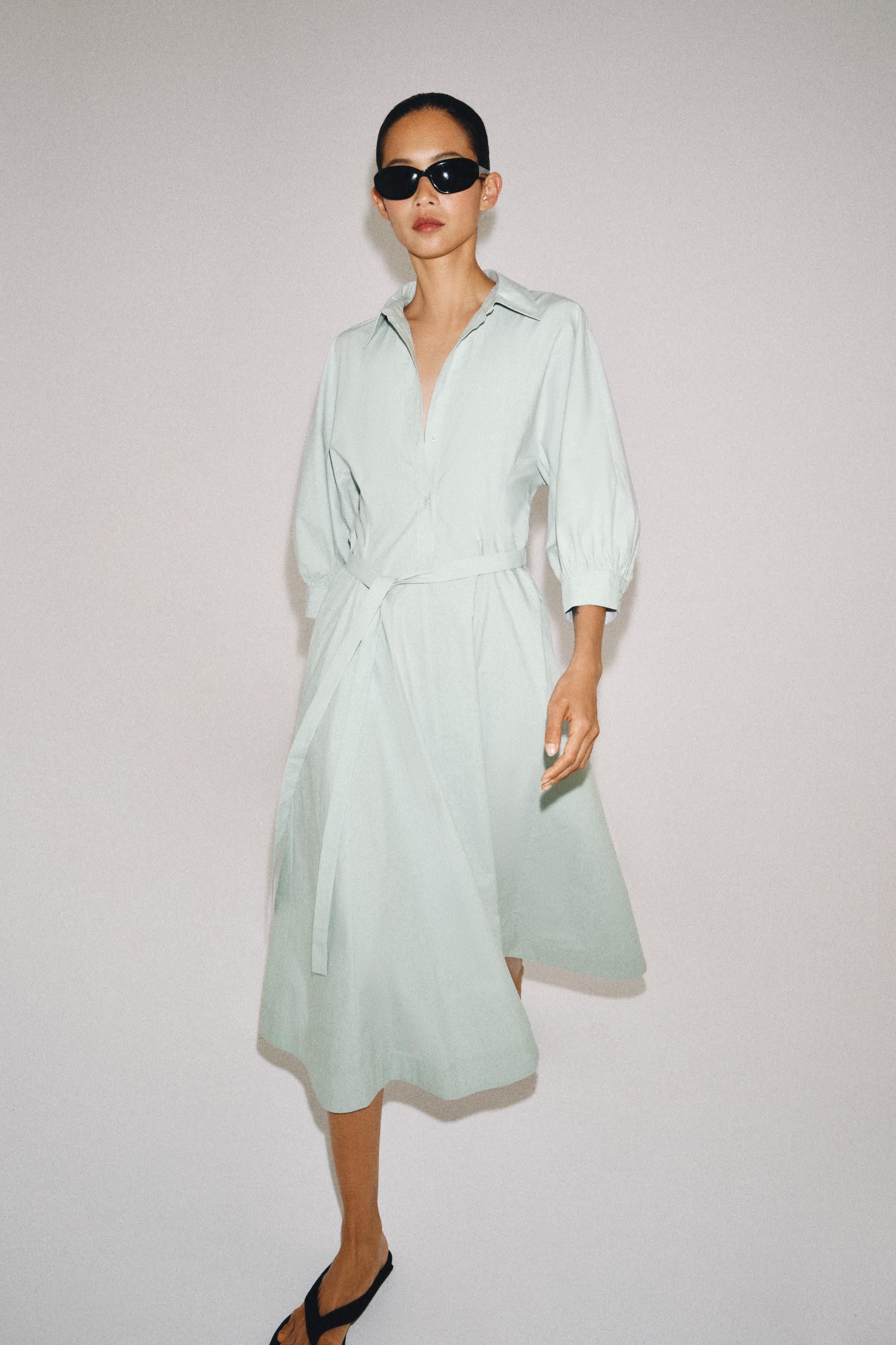 Zara ZW COLLECTION GÖMLEK ELBİSE görsel 5