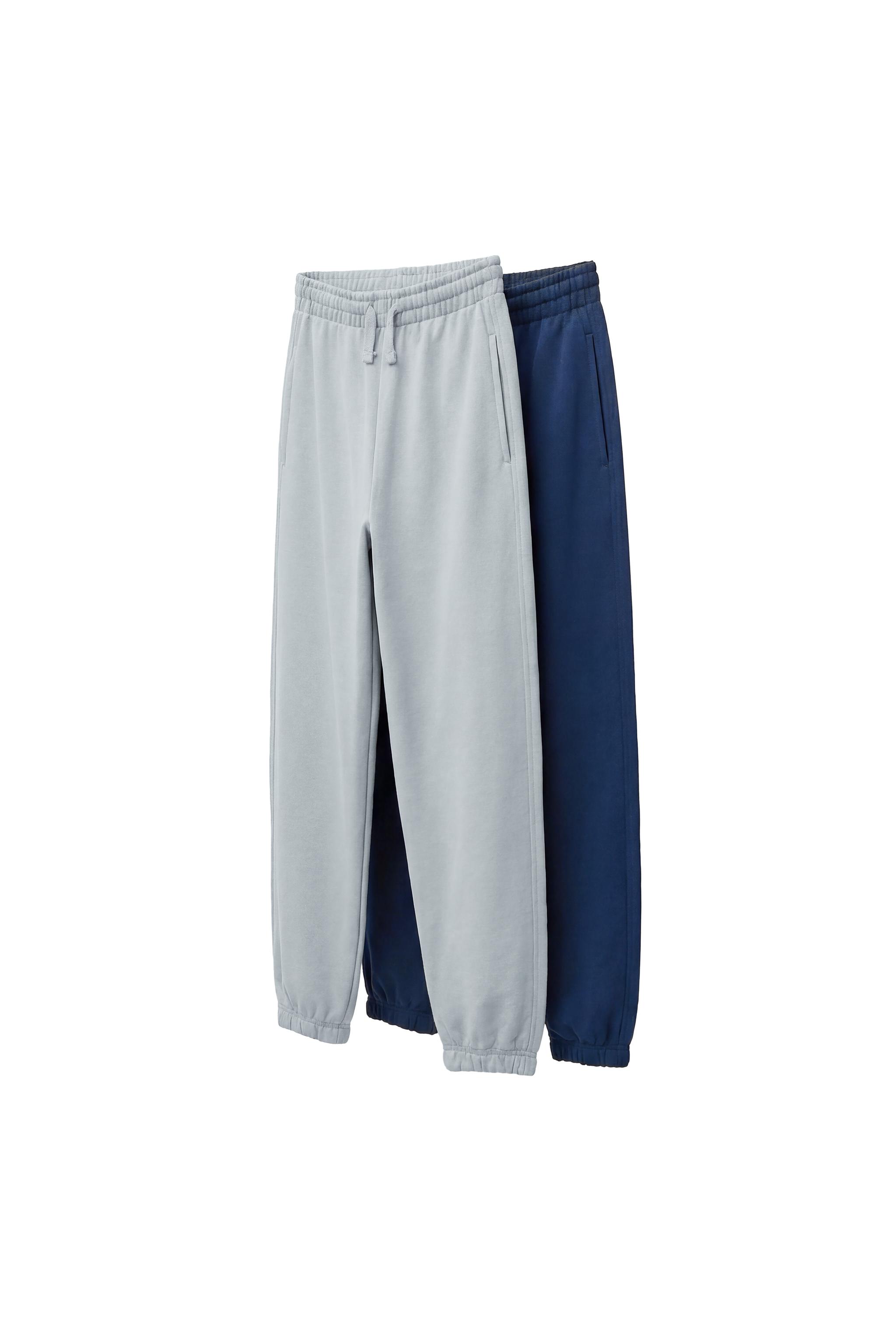 TWO-PACK PLUSH PANTS - Blue / White | ZARA United States