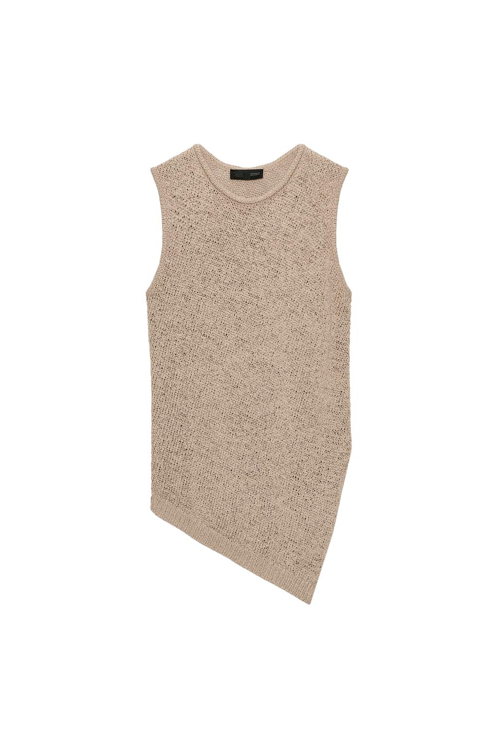 ASYMMETRIC KNIT TOP - image 3