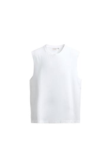 CAMISETA TANK LIGHTWEIGHT RELAXED FIT - Blanco de Zara