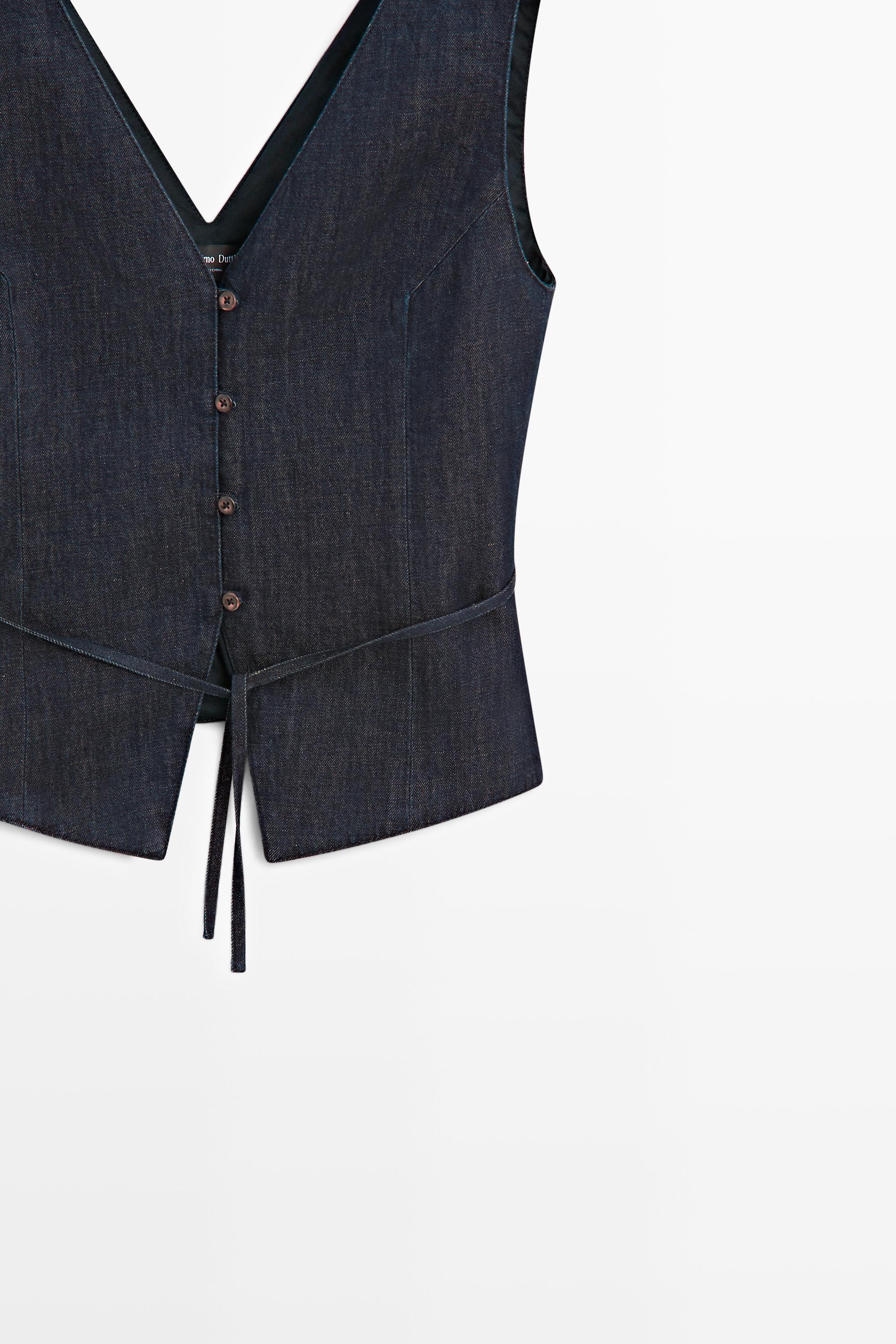 Gilet denim total look