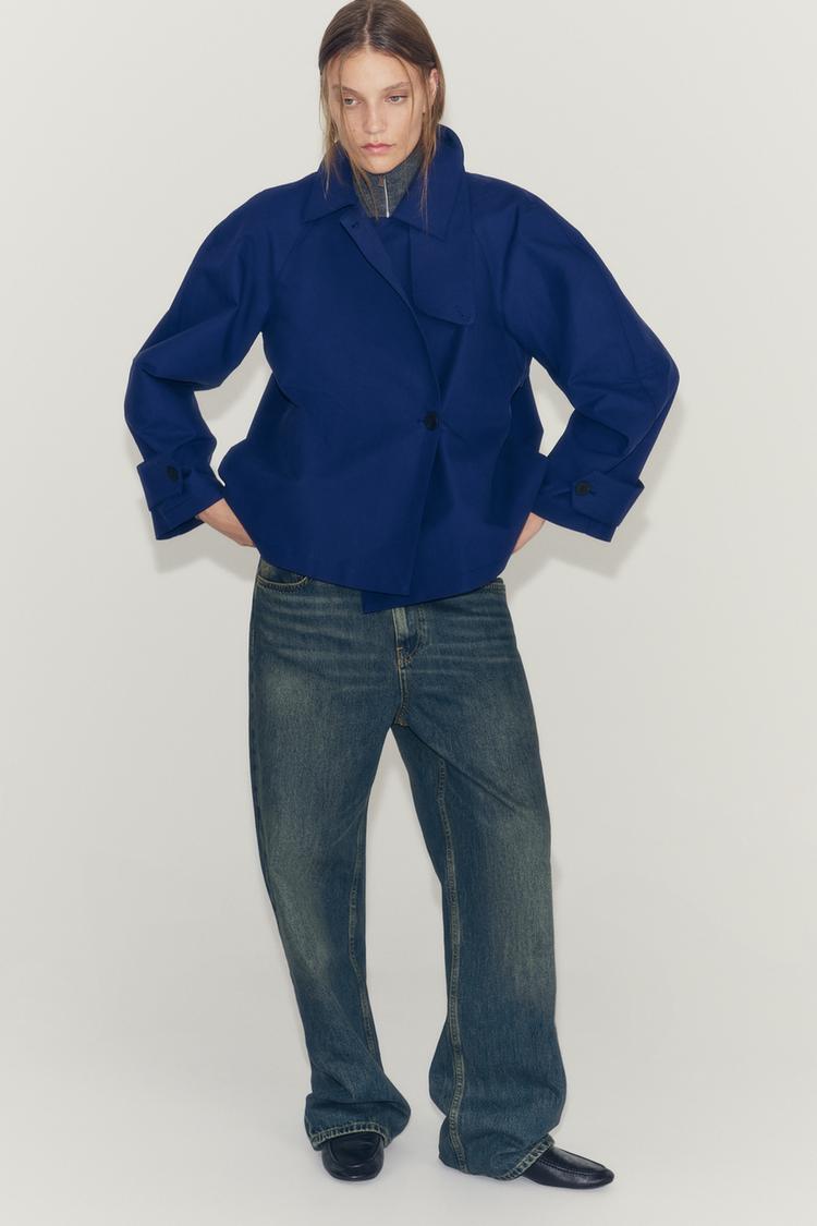 ZW COLLECTION SHORT TRENCH COAT