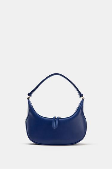 OVAL SHOULDER BAG - Blue by Zara