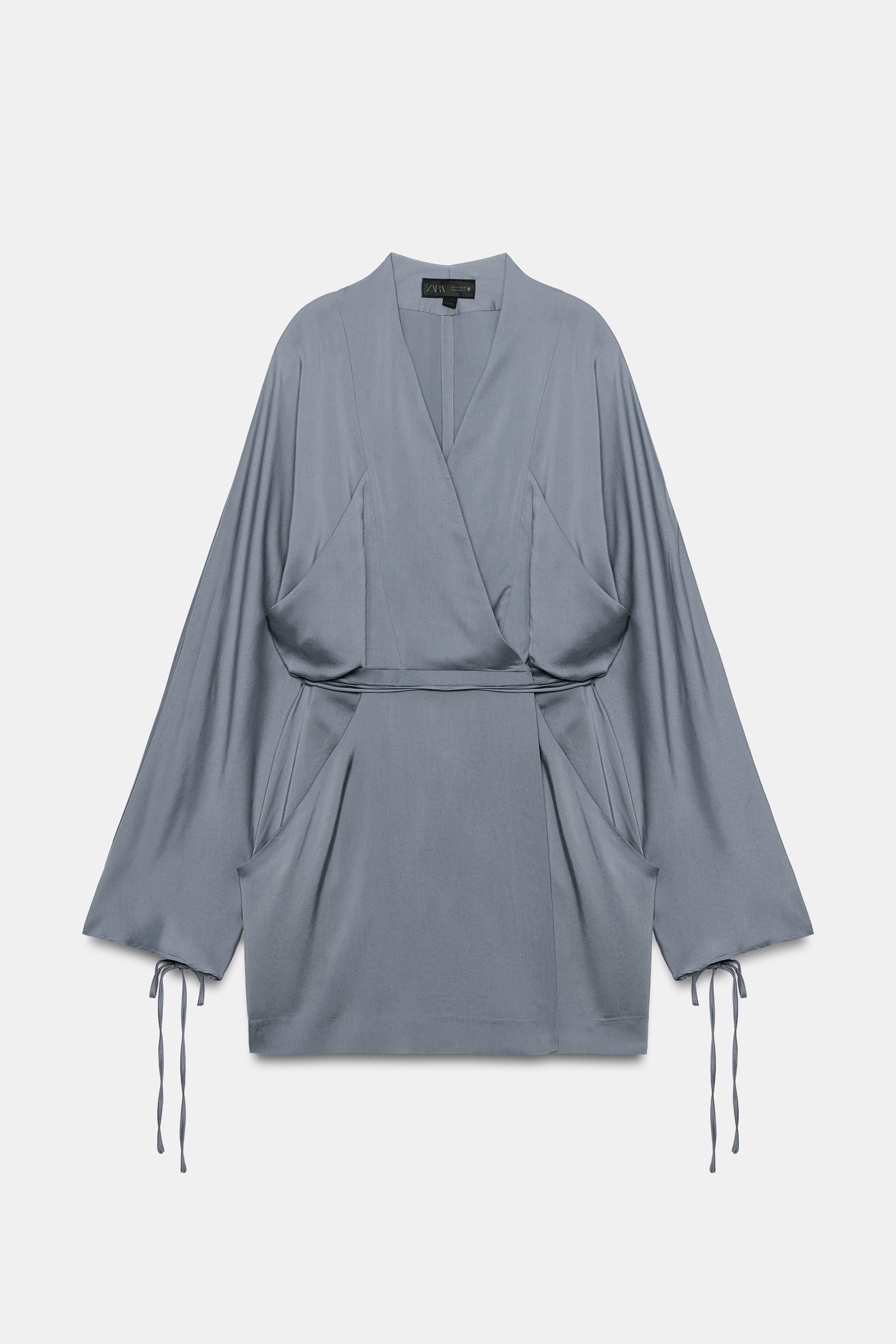 Женские платья Zara ZW COLLECTION SHORT WRAP DRESS — фото 2