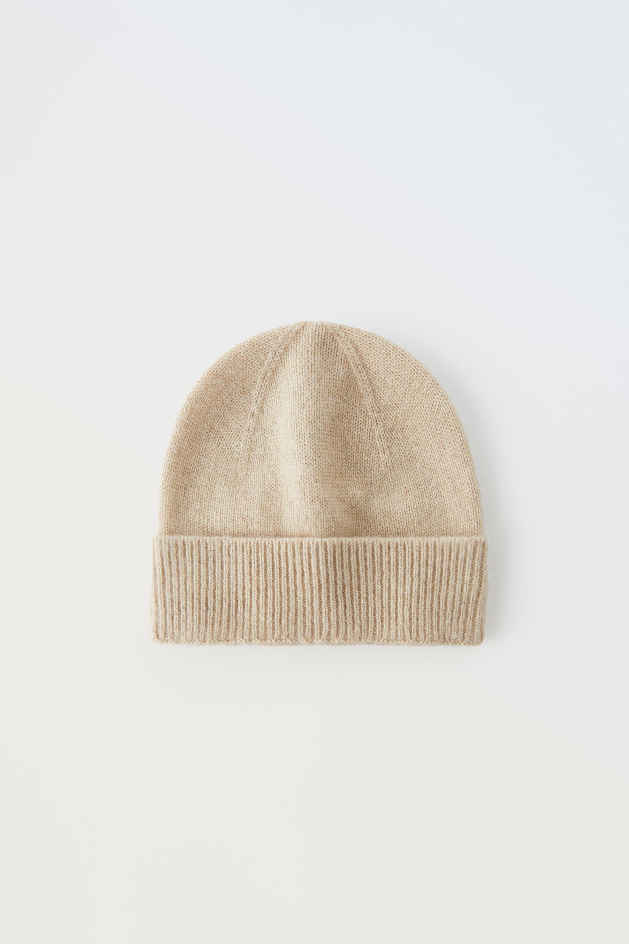 100% CASHMERE HAT - Sand | ZARA Canada