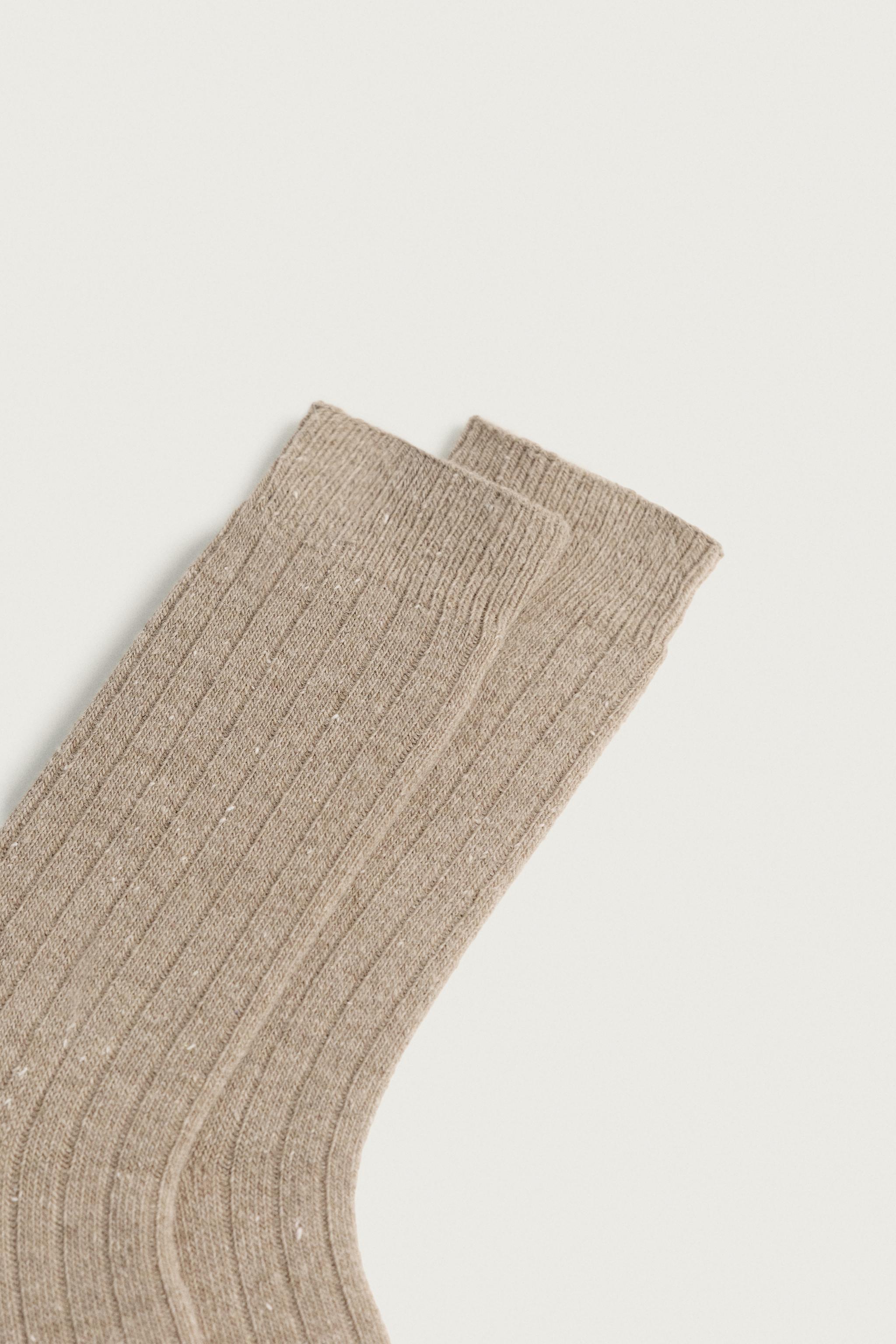 RIB KNIT BOTONATO SOCKS