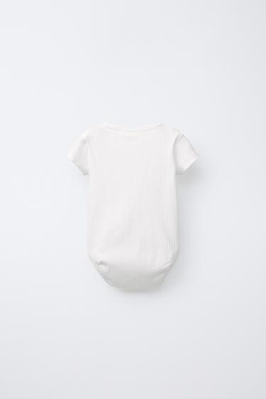3-PACK OF BASIC ROUND NECK BODYSUITS - Oyster-white by Zara - Image 2