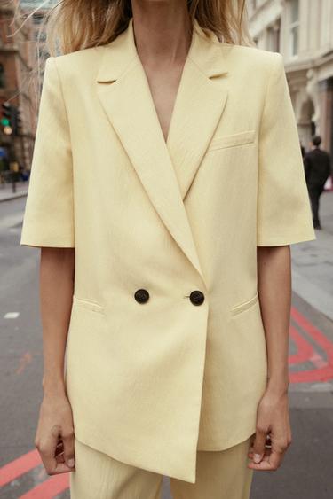 VESTE TEXTURÉE À MANCHES COURTES - Bis de Zara - Image 2