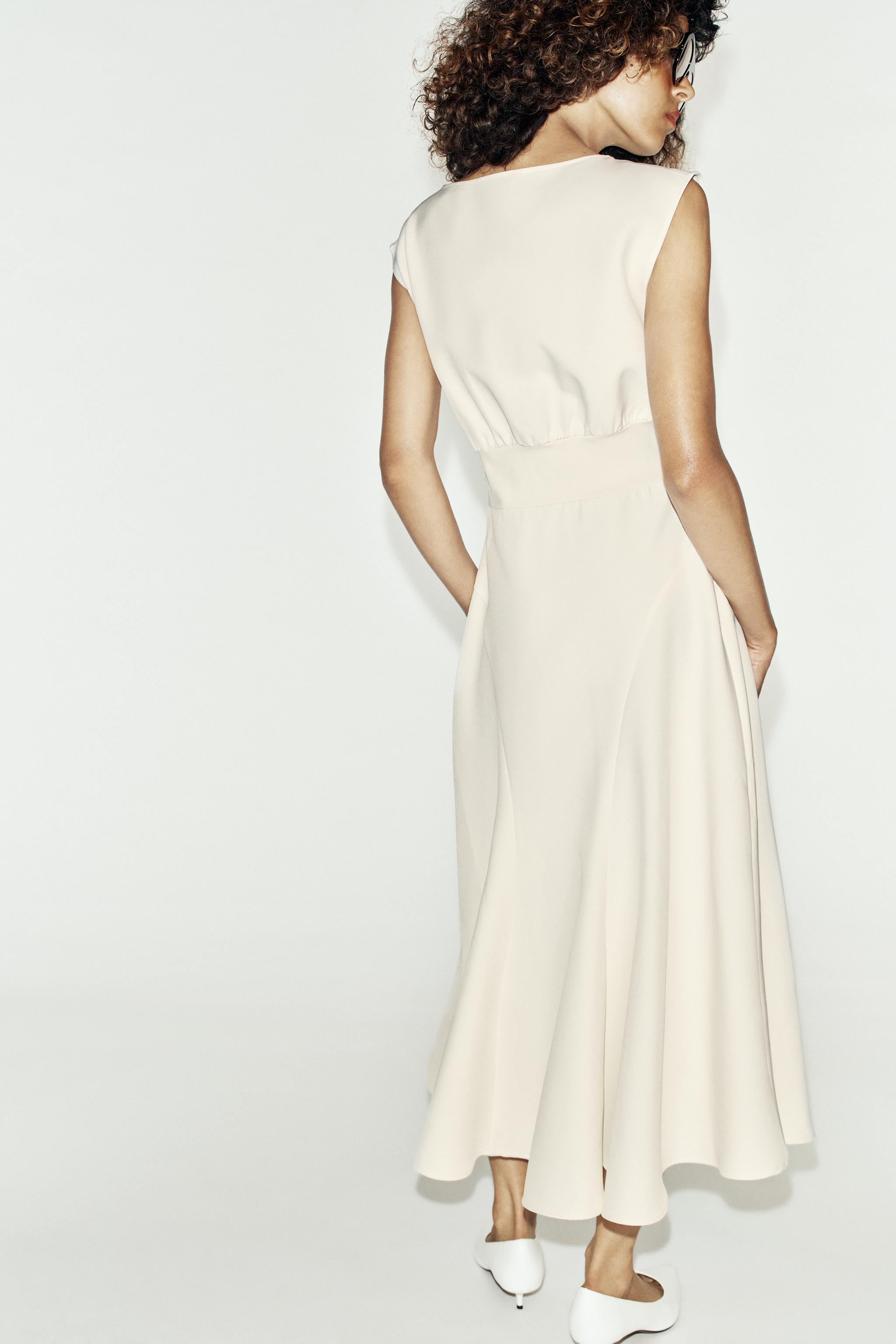 ROBE MI-LONGUE CRÊPE