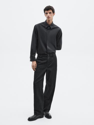 Zara Wide-leg jeans - LIMITED - Black
