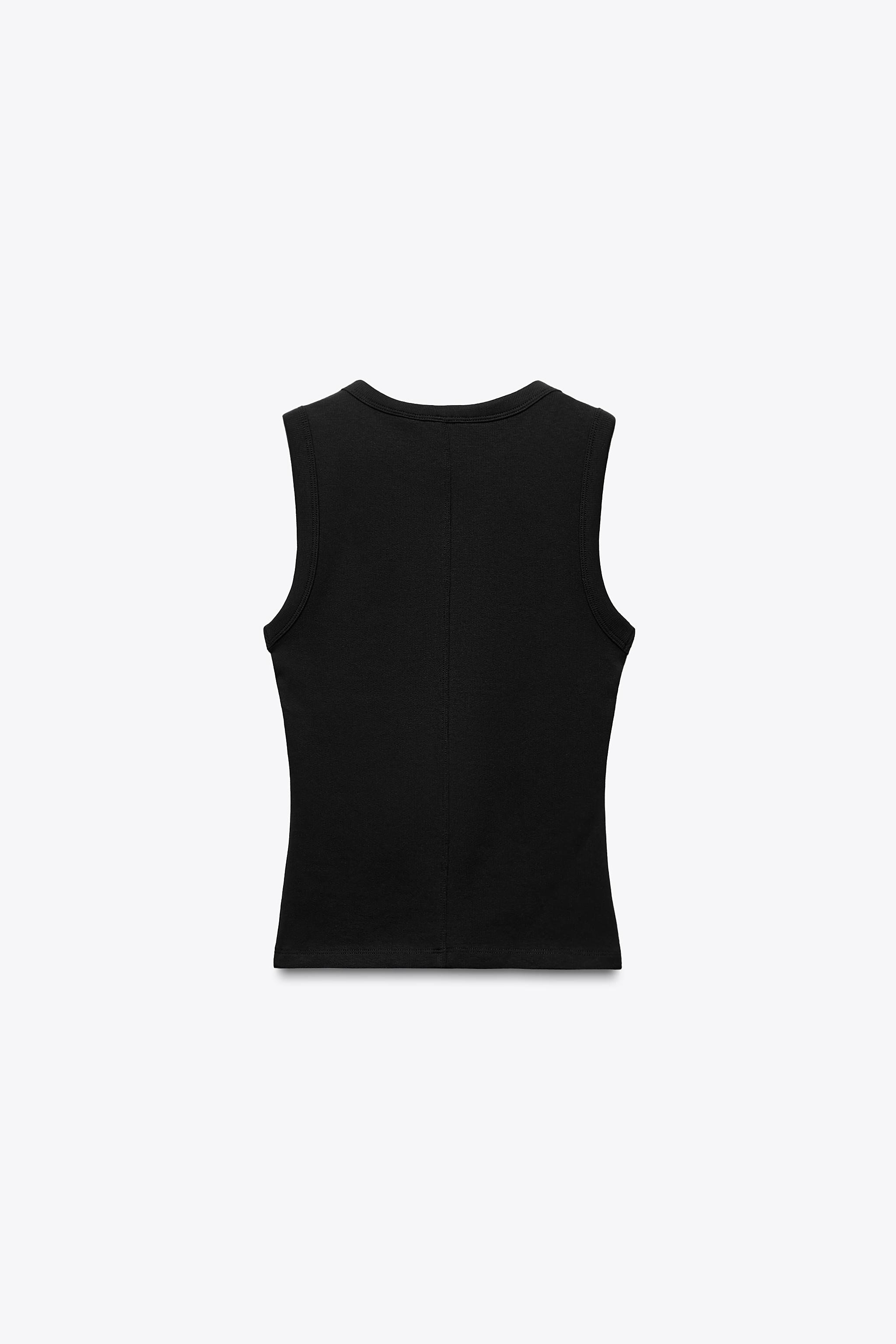 リブトップス - ブラック | ZARA Japan / 日本
