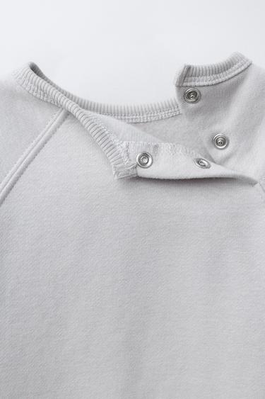 EMBROIDERED PENGUIN SWEATSHIRT AND JOGGERS SET - Pearl grey by Zara - Image 2