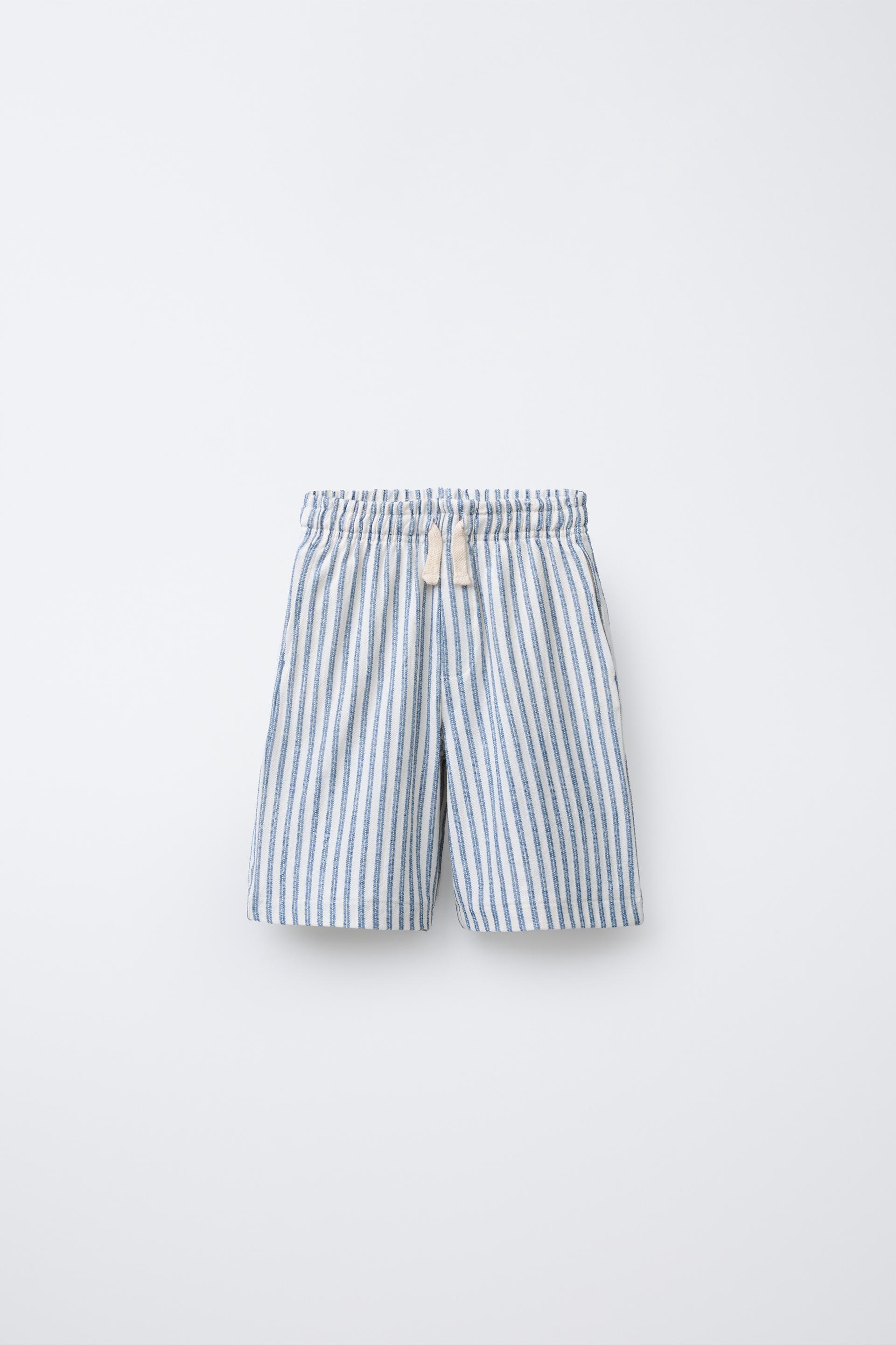 STRIPED RUSTIC SHORTS