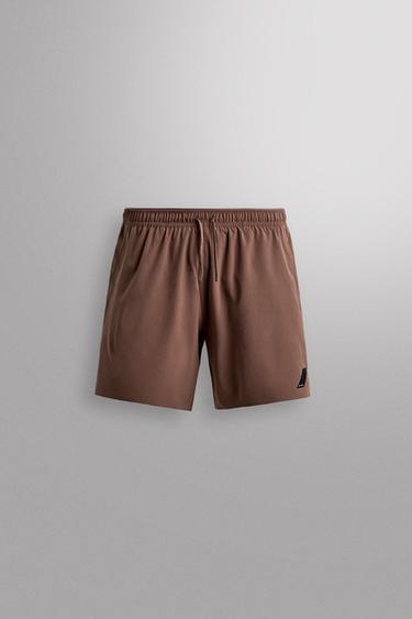 BASIC-TRAININGSSHORTS - Dunkelrot von Zara