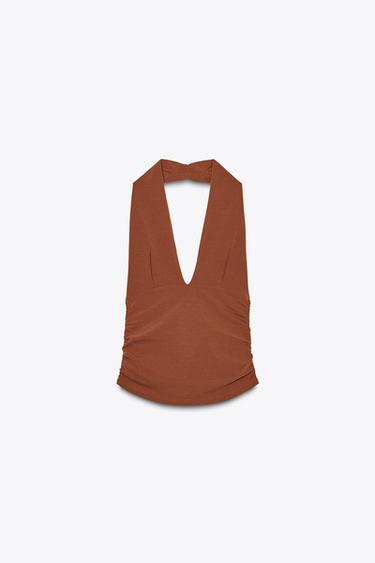 TOP HALTER بزمات - تبغي الخاص بـ Zara
