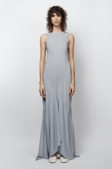 VESTIDO VOLANTES ZW COLLECTION LIMITED EDITION - Azul claro de Zara