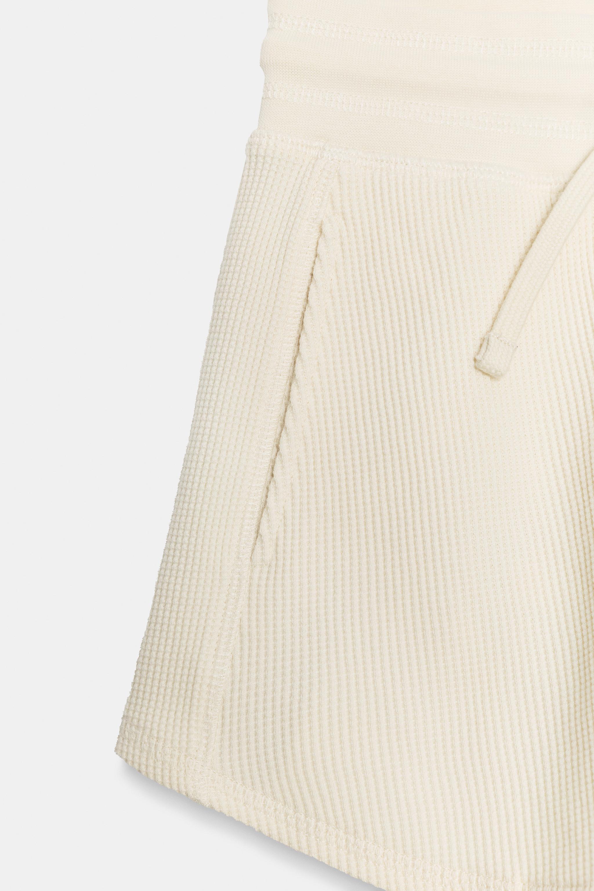 Zara COTTON WAFFLE SHORTS — фото 6