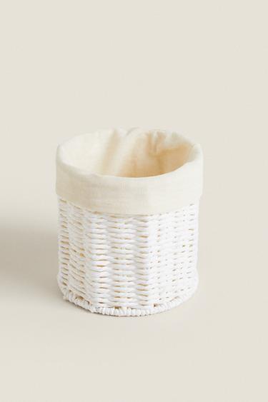 CORBEILLE RONDE DOUBLURE LIN - Blanc de Zara - Image 1