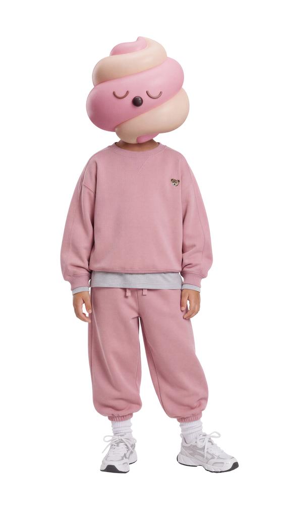 SWEATSHIRT BORDIRAN GAMBAR HEWAN - Pink pastel dari Zara - Gambar 0