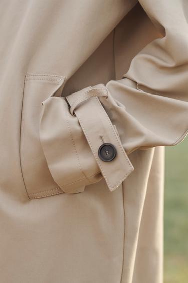 TRENCH DROIT ÉDITION LIMITÉE - Marron clair de Zara - Image 2