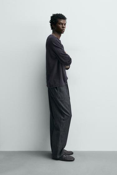 JEAN JOGGER COUPE DÉCONTRACTÉE - Bleu marine de Zara - Image 3