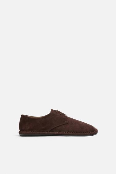 ZAPATO PIEL LIMITED EDITION - Rojo Burdeos de Zara