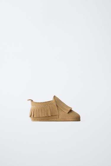 LEATHER SHOES - Sand Brown by Zara