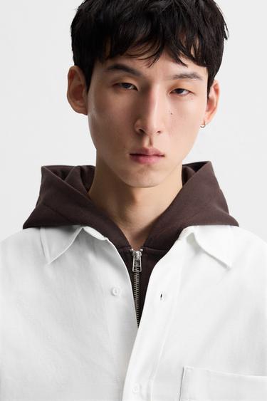 CHEMISE OVERSIZE OXFORD - Blanc de Zara - Image 5