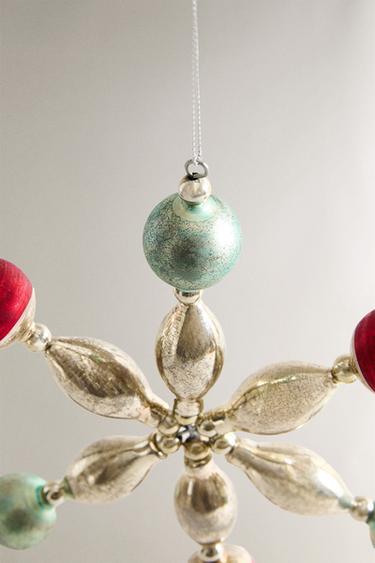 RETRO STAR CHRISTMAS TREE DECORATION - Blues by Zara - Image 2