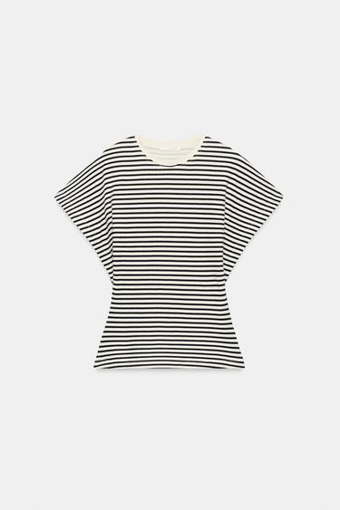 SLIM FIT STRIPED T-SHIRT - Stripes by Zara