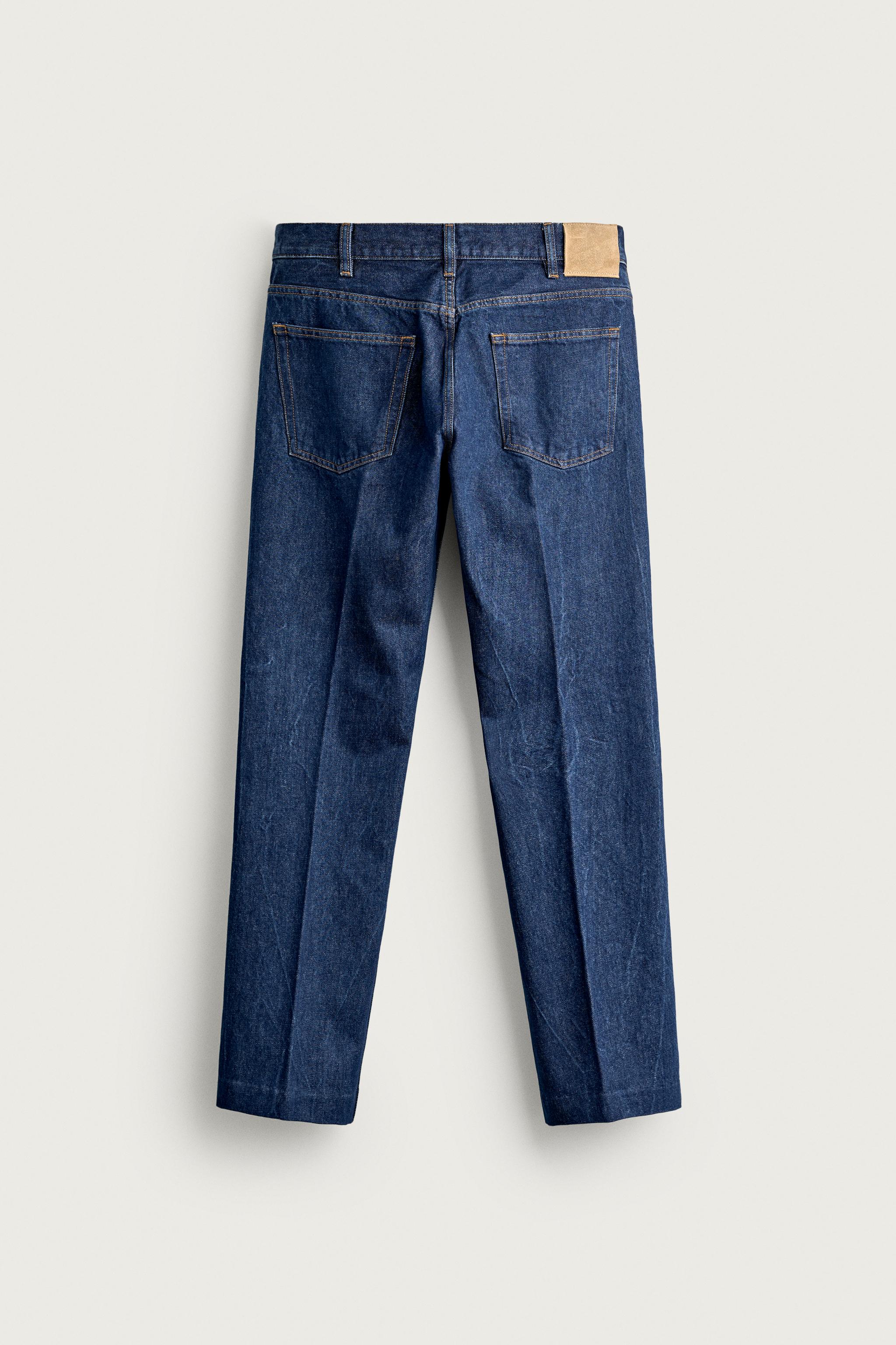 Мужские джинсы Zara AARON LEVINE X ZARA PRESSED BOOTCUT JEANS — фото 8
